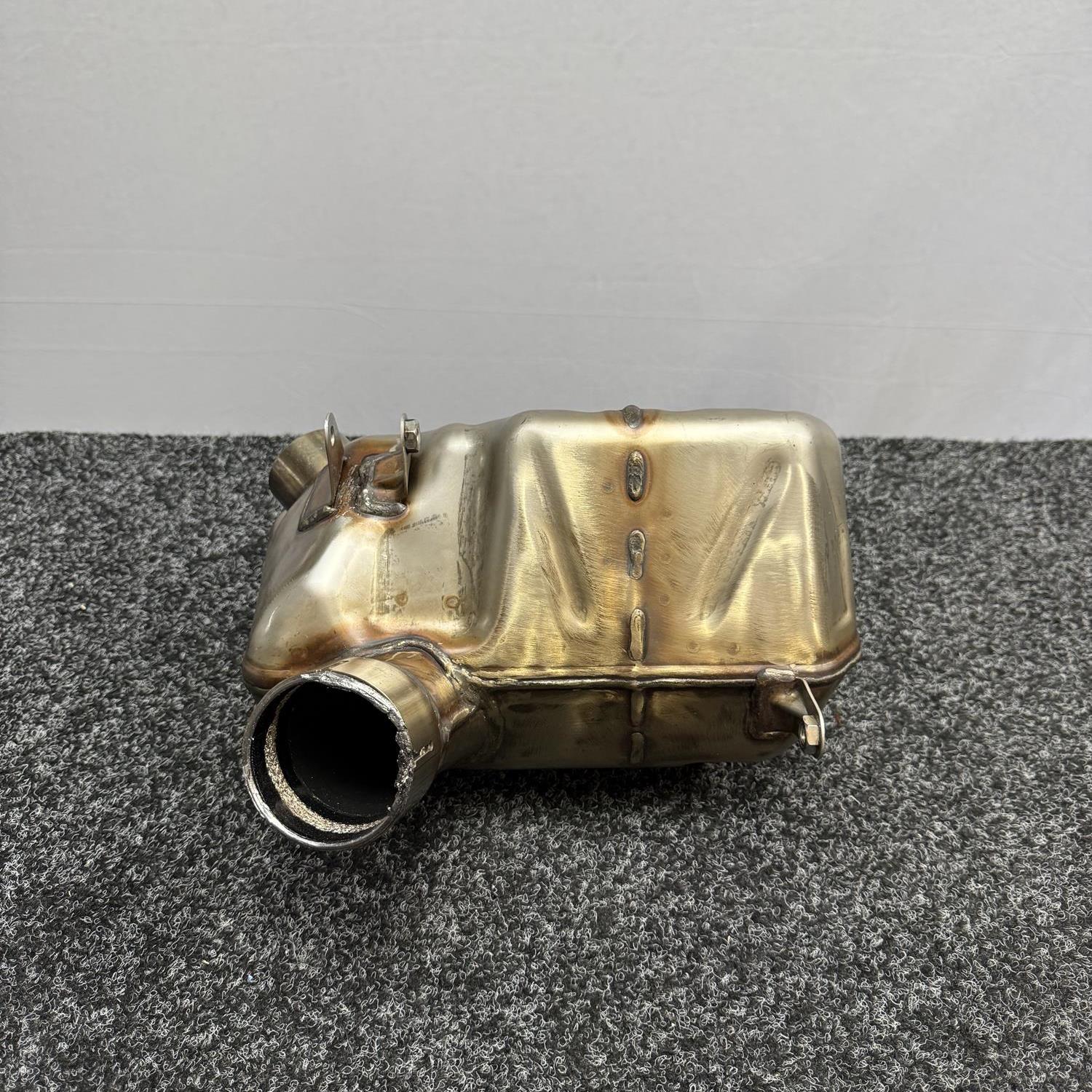 Indian FTR exhaust collector box / resonator